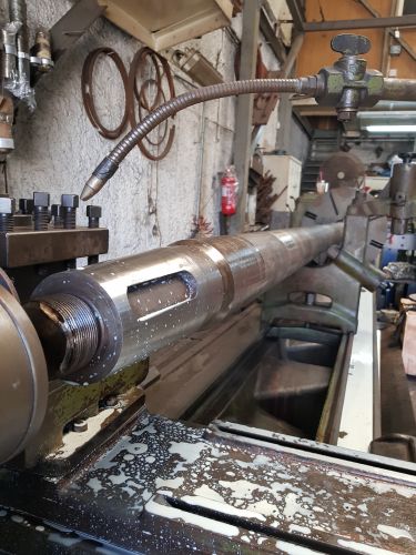 Repair of boat tail shaft