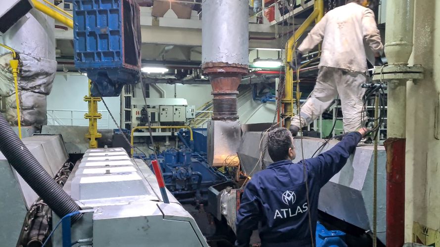 Wartsila air cooler engine replacement
