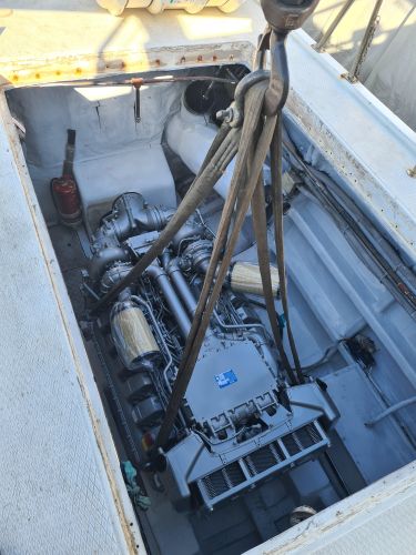 yacht engine installation