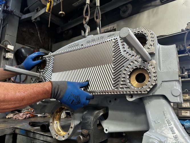 mtu plate heat exchanger maintance